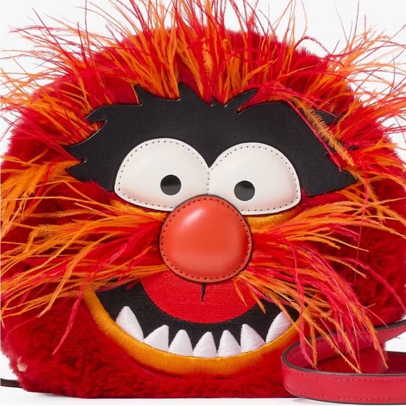 ♠️kate spade Disney X KS New York Muppets Animal Crossbody, Red Multi NWT - Picture 3 of 16